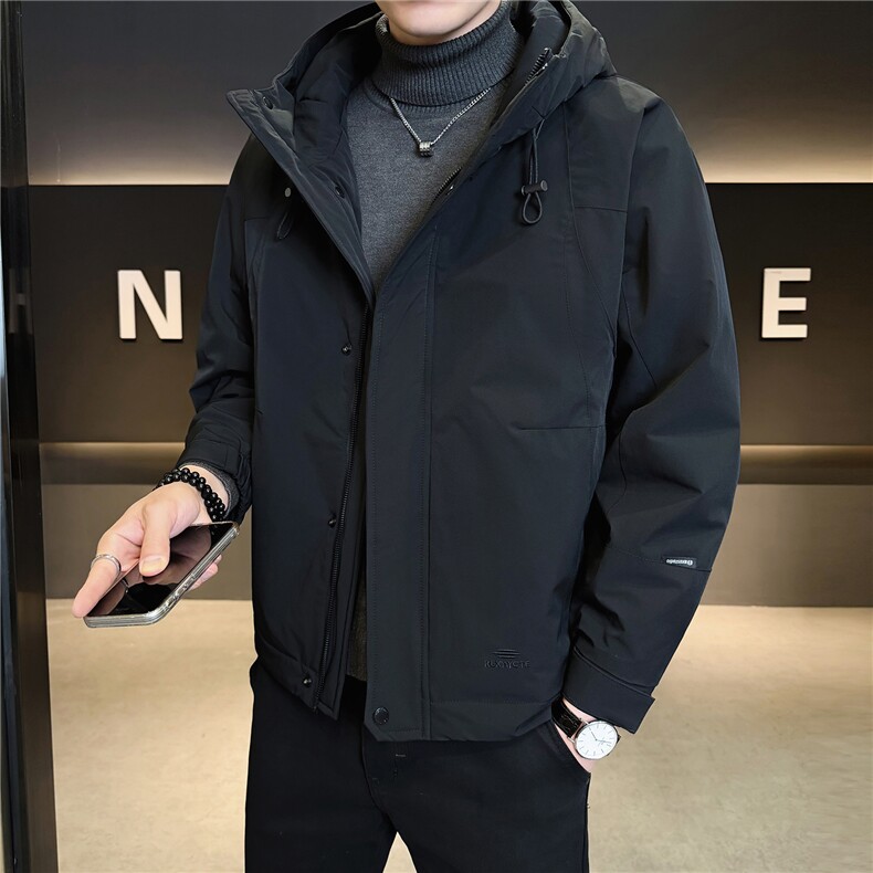 二棉B3538825P1352025灰冬季新款保暖夹克棉衣冲锋衣加厚外套,男装夹克,电商B353