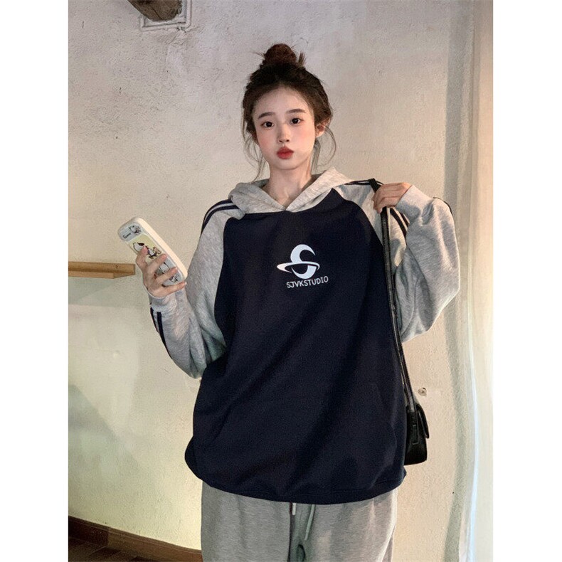 EE089-P65卫衣男女情侣薄款2024宽松印花外套连帽韩版上衣200斤,女装短外套,星座911-3