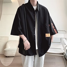 日系短袖衬衫男夏季cityboy休闲百搭衬衣潮牌薄款外套潮CY722-P33，男装衬衫，星座412-3