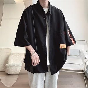 日系短袖衬衫男夏季cityboy休闲百搭衬衣潮牌薄款外套潮CY722-P33图片