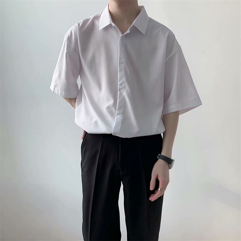 短袖衬衫春款男港风潮流C0031P26,男装衬衫,星座1116-2