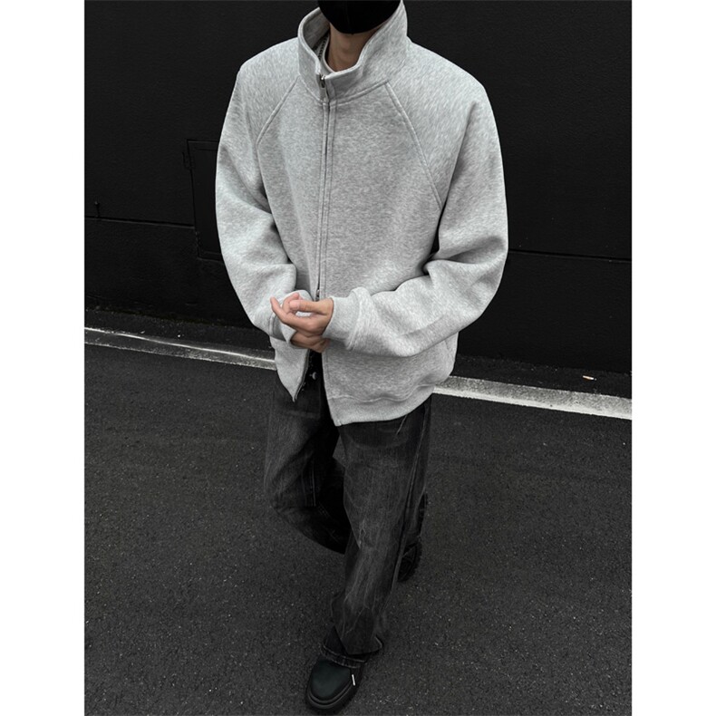 高品质420g立领开衫卫衣卫衣男CP105-特p60-98,男装卫衣,电商B371