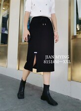 高品质双层织法百搭款针织半裙M一XXL，女装半身裙，简 影