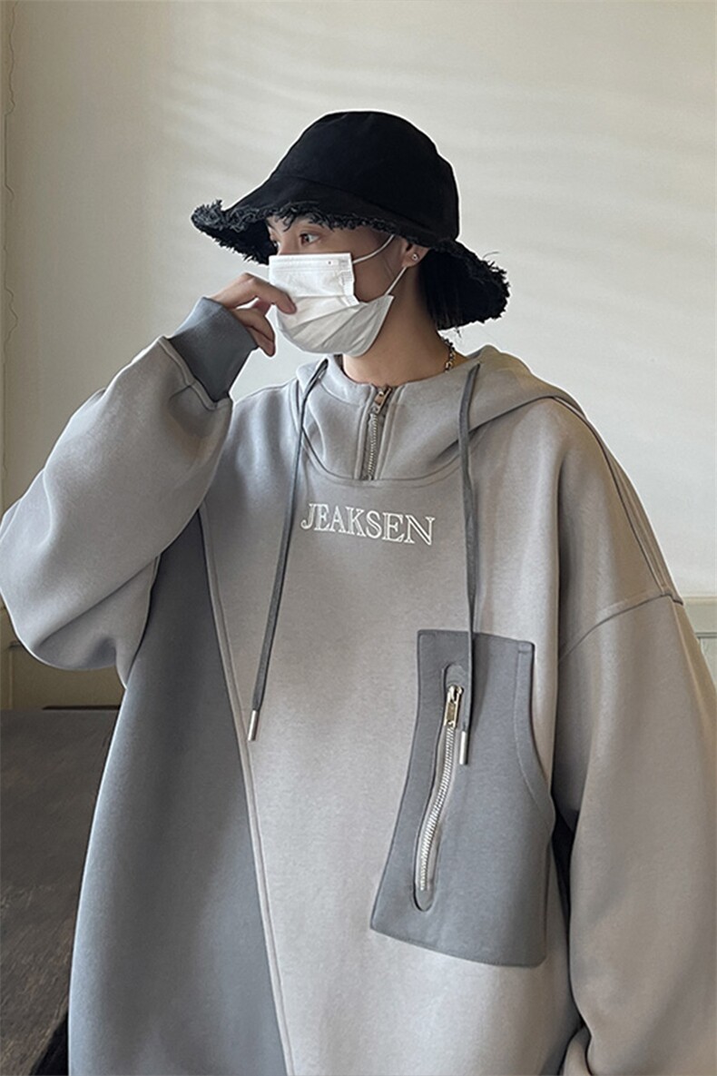 卫衣男2023新款大码连帽卫衣秋ins宽松潮牌外套JK22308-P75控88,男装卫衣,星座605(原A050)