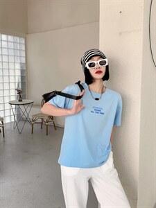 《现货》渐变发泡字母百搭T火爆发售中,其它,NOUSWEETY 诺小姐衣橱