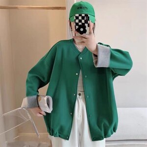 春季新款撞色外套图片