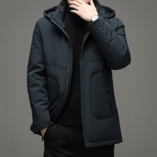 冬季新款脱卸帽羽绒服休闲外套中年爸爸装上衣YYYR062129-P315，男装羽绒服，电商B212（原钱塘6029）