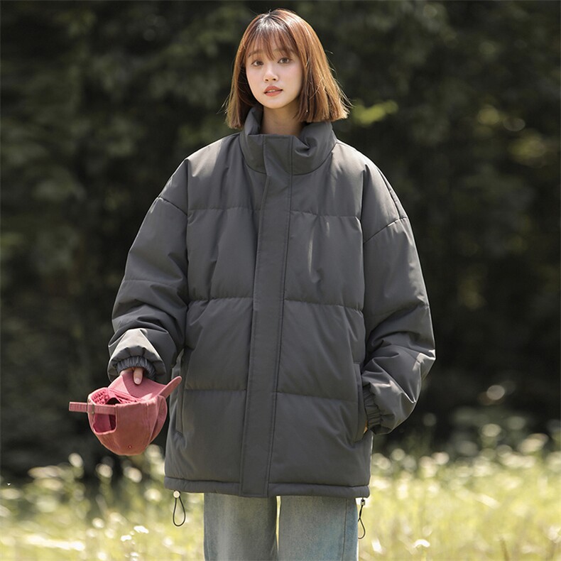 多色港风冬季立领纯色加厚上衣外套棉衣男MY99999P65，男装棉衣，星座1204-3