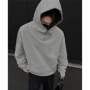 秋冬美式420克重磅忍者半拉链连帽卫衣宽松休闲卫衣外套D396 P78图片