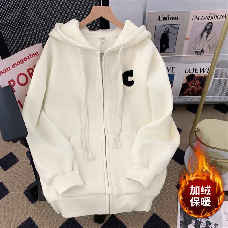 【320克加绒】美式复古棒球服秋冬oversize外套设计感insE692-P57,女装短外套,星座911-2(原星座613-2）