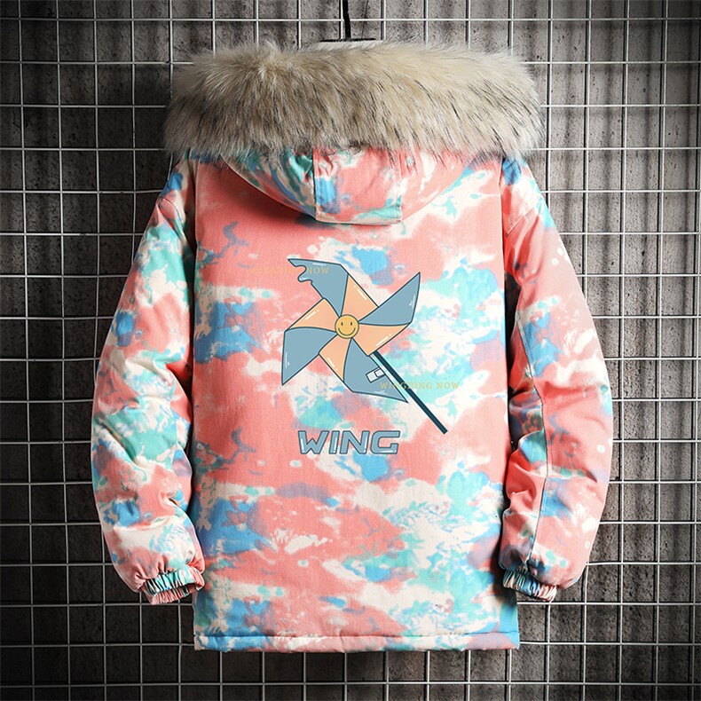 MC49112-P135日系潮衣男大码派克服男工装服外套袄网格,男装棉衣,电商A040A