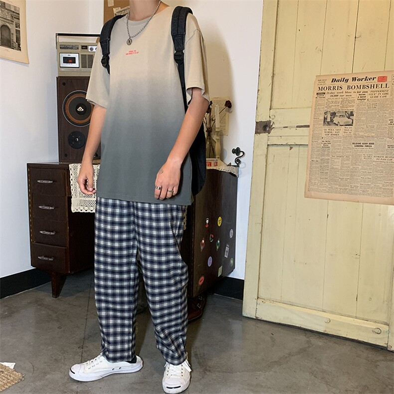 703-T185-P35夏季全棉渐变吊染休闲T恤,男装T恤,星座703
