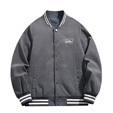 复古日系潮牌棒球服春秋季新款刺绣灯芯绒夹克外套男青年JK85-P50，男装夹克，星座1403A