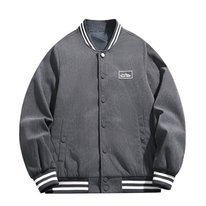 复古日系潮牌棒球服春秋季新款刺绣灯芯绒夹克外套男青年JK85-P50图片