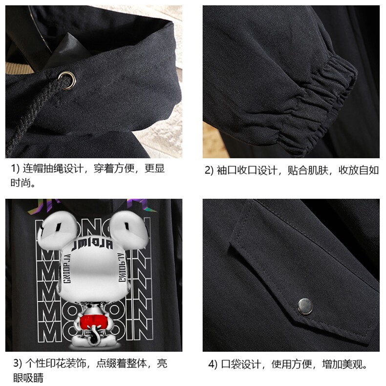JK41214-P85加棉款-P115纯棉连帽夹克男士大码工装夹克男砖墙,男装夹克,电商A040A