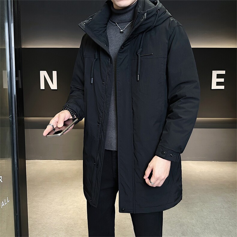 标50绒店主风冬季男士中长款连帽羽绒服保暖外套9919-P275,男装羽绒服,电商B338