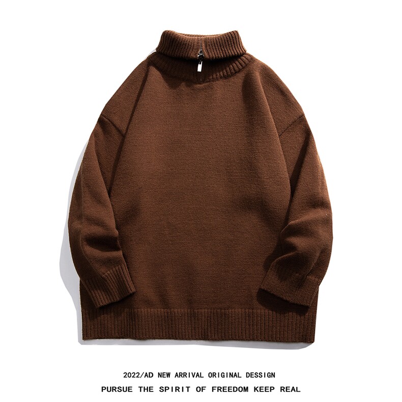 光板得物\唯品\抖音二开六色加厚假两件圆领毛衣M325P55,男装针织衫/毛衣,电商A247B