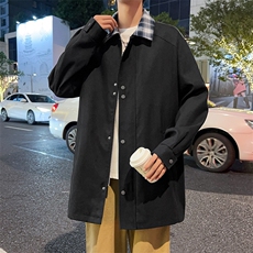 秋季现货大码宽松休闲外套8569-P80控169大码元，男装风衣，星座209