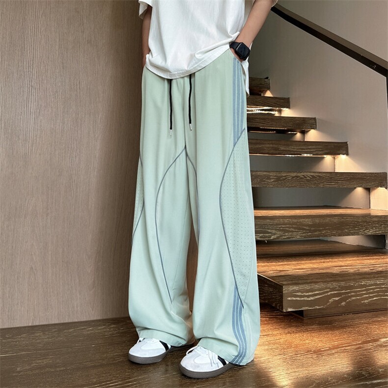 冰丝长裤垂感薄款休闲裤模特壹号院图现货C323-1-K6605-TP30,男装休闲裤,电商C323-1