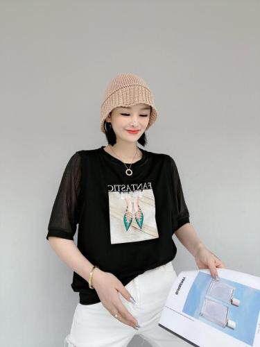 夏季新款拼接小衫，女装，叙号