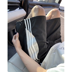夏季新款条纹速干撞色设计宽松休闲短裤B315-K25526-特p25控48，男装休闲裤，电商B315