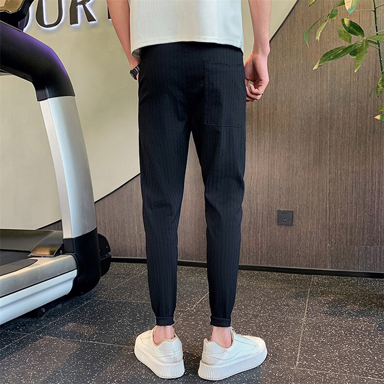 秋季新款休闲裤男士修身小脚裤简约百搭男生裤子潮901K326p45,男装休闲裤,星座901