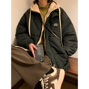 冬装拼接衣假两件外套加厚服港风休闲服1016-1 W55 P108 K145图片