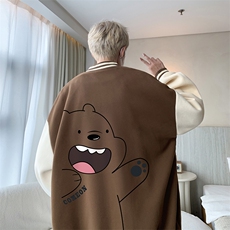 摇粒绒棒球服男大码开衫卫衣男夹克BF86131-P65，男装夹克，电商A040