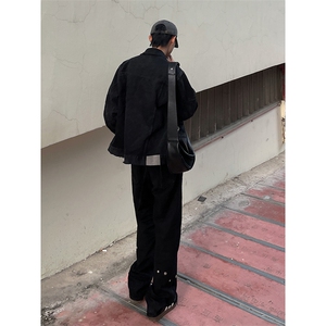 B221 美式ins高街暗黑小众个性铆钉小脚牛仔裤 LK23142-P65 控88图片