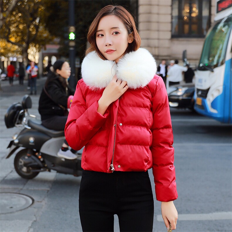 羽绒棉服女短款2025年冬季新款小个子高腰修身棉衣秋冬小棉袄外套,商品下架区,韩蔻秀