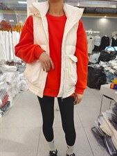 连帽马甲，女装马甲，IEC