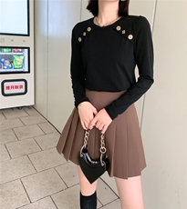 秋季新款钉扣打底上衣小衫，其它，依诺阁