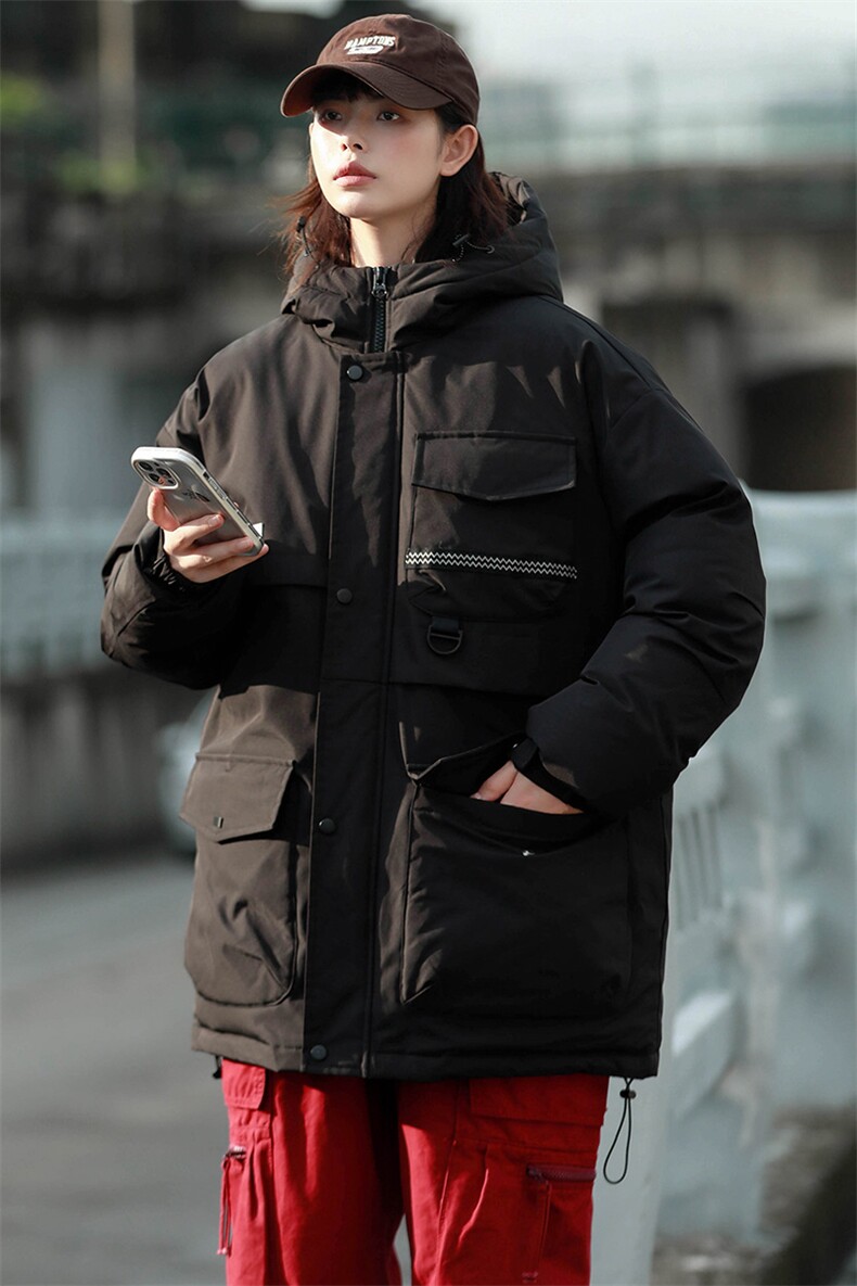 冬上新加棉保暖棉服潮中性风连帽棉衣外套男女8323-P125控价168,男装棉衣,电商A441-1