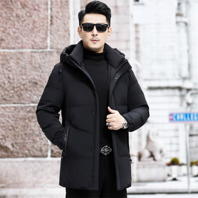 B9806钱塘2020-3商务连帽冬季厚款新款中年男士羽绒服P248,男装羽绒服,钱塘207-3