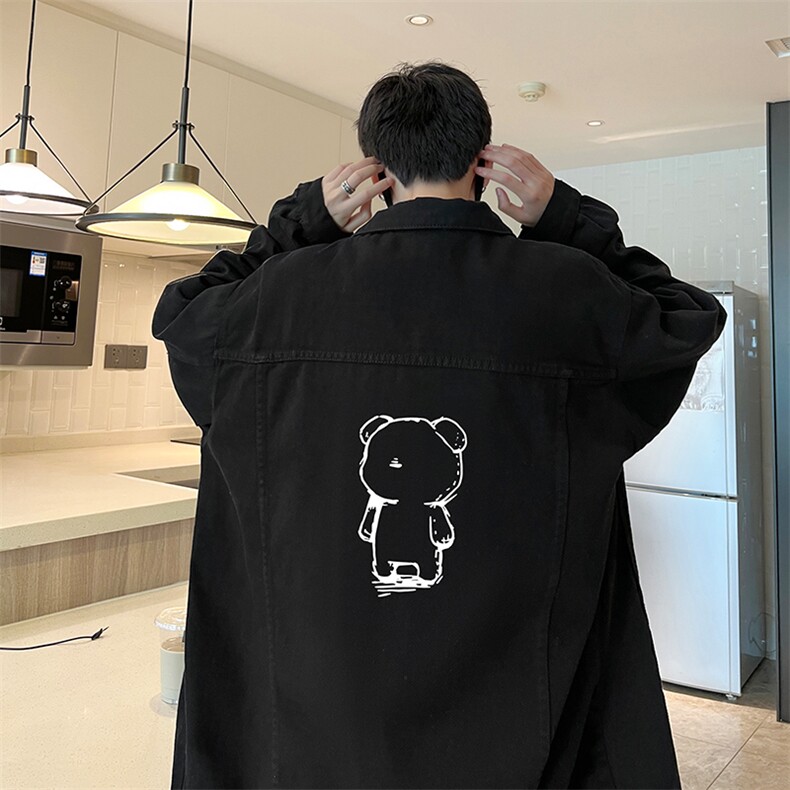 牛仔夹克男大码牛仔外套男茄克 NJ77339-P60加绒款-P75图片