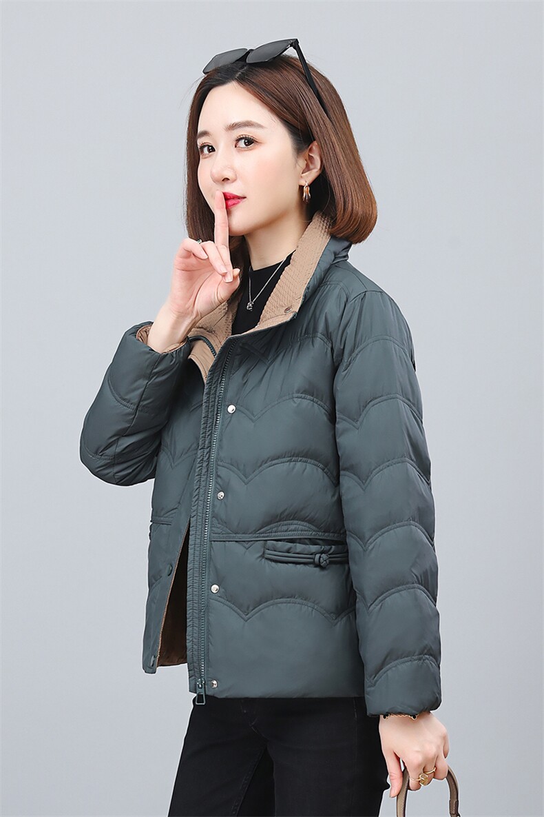 2025新款时尚休闲小羽绒服修身显瘦保暖外套,女装羽绒服,依恋蒂丝