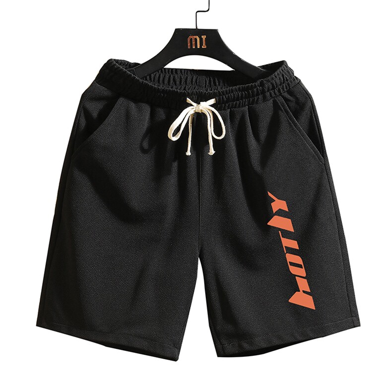 MK37006-P15冰丝短裤男士大码宽松休闲五分裤男运动中裤砖墙挂拍,男装休闲裤,电商A040A