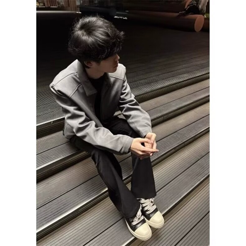 轻奢美式哈灵顿行政夹克短款韩系西装外套513AJK2278P57,男装夹克,星座513A