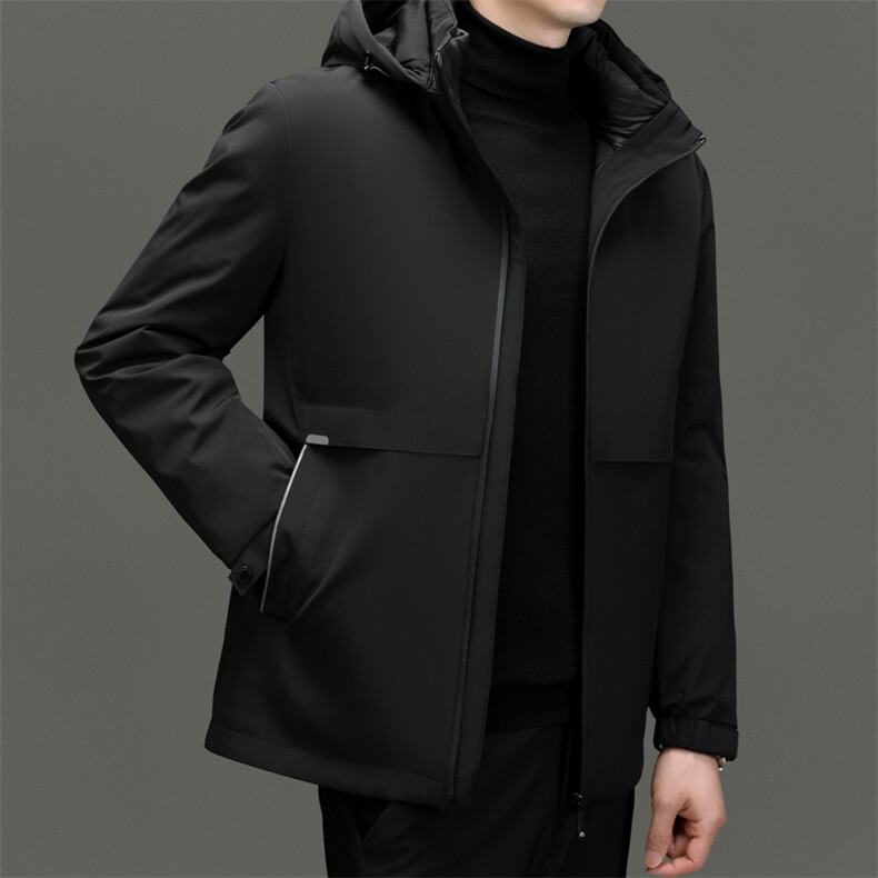 BNYR809钱塘2020-2商务简约冬季厚款中年男士90鸭绒羽绒服P255,男装羽绒服,钱塘207-2