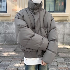 重磅简约立领短款棉服外套男宽松冬季加厚休闲短款棉衣潮牌百搭，男装棉衣，星座410-6（原星座1304-1）