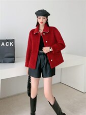 新面料珍珠领短款外套，其它，千格万姿