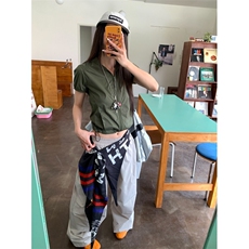 慵懒新款文艺原宿简约时尚日系气质ins流行潮流休闲长裤百搭，男装休闲裤，星座506A