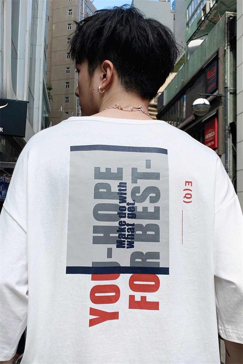 短袖男士t恤夏季新款休闲半袖打底衫潮流印花上衣服男DS341T,男装T恤,电商A102