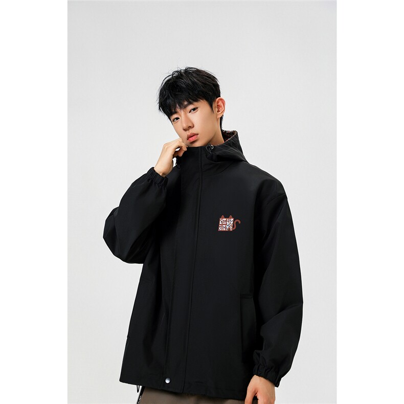 小恶魔印花小香风大码M-5XL夹克男聚酯纤维JK78124P75控118,男装夹克,星座227-7