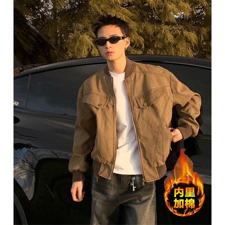 1506/YRJJK960/P86美拉德夹棉潮牌棒球服美式复古哈灵顿夹克,男装夹克,星座1506