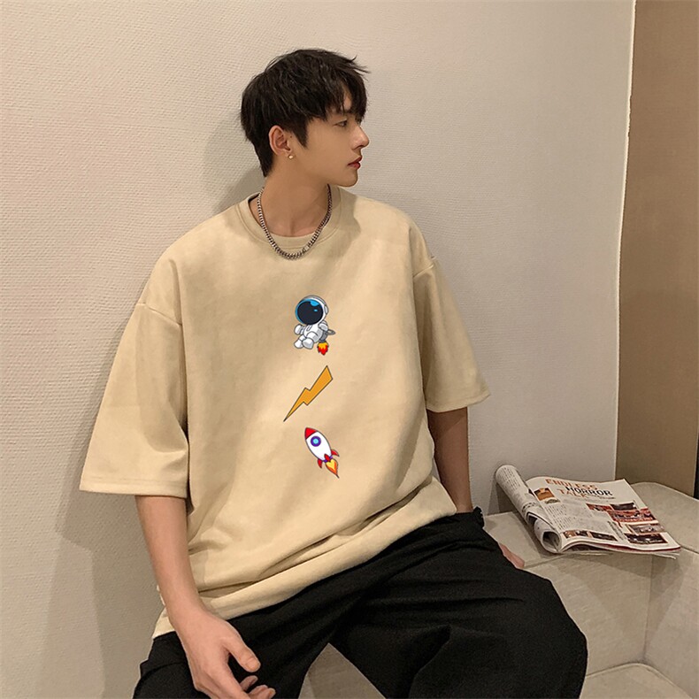 麂皮绒短袖t恤男大码半袖男JD82165-P25,男装T恤,电商A040
