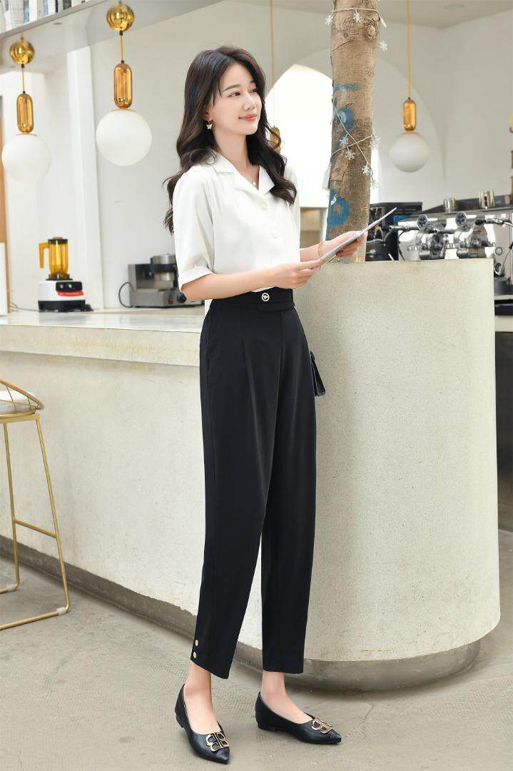 西装裤套装，女装休闲裤，哈真