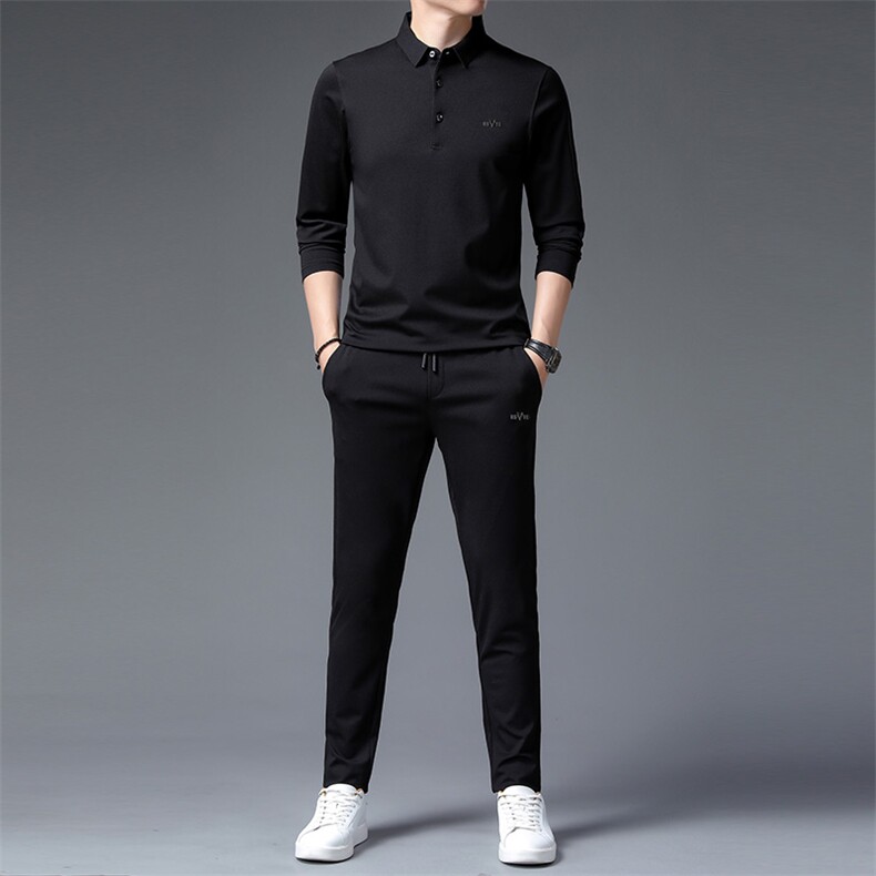 中年男士卫衣商务休闲服运动套装春秋季2023年新款中老年男装秋装,男装休闲套装,电商B212（原钱塘6029）