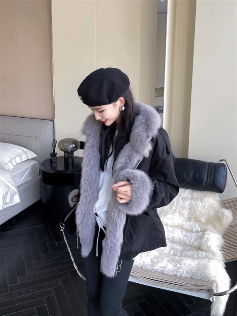 2022狐狸毛冬装派克服，其它，贻思茗