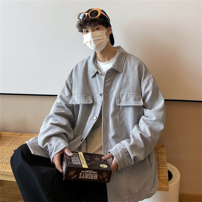 春秋季百搭休闲宽松灯芯绒夹克男士JK156-P60,男装夹克,星座1204